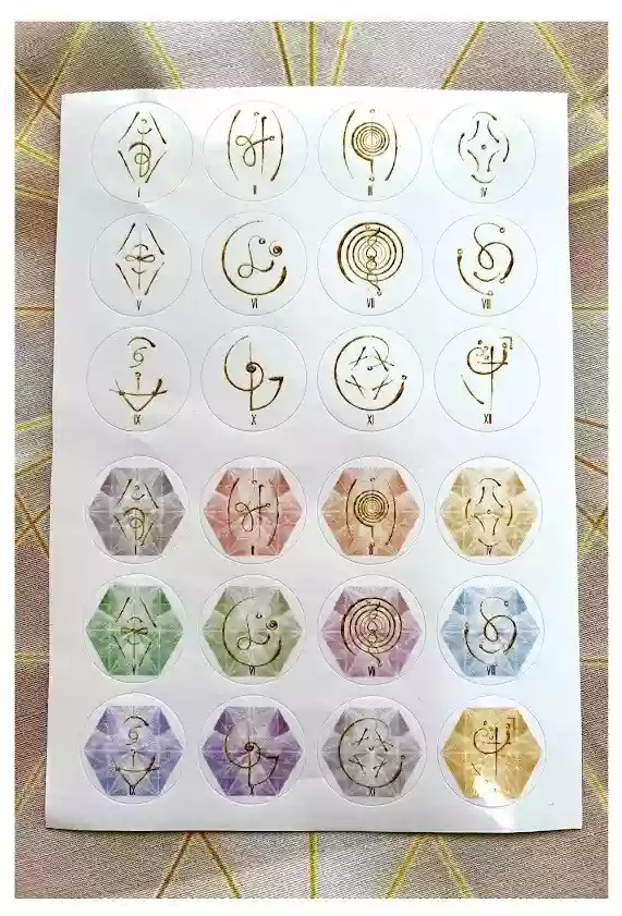 KIT MANDALAS DE ASCENSÃO - ADESIVOS